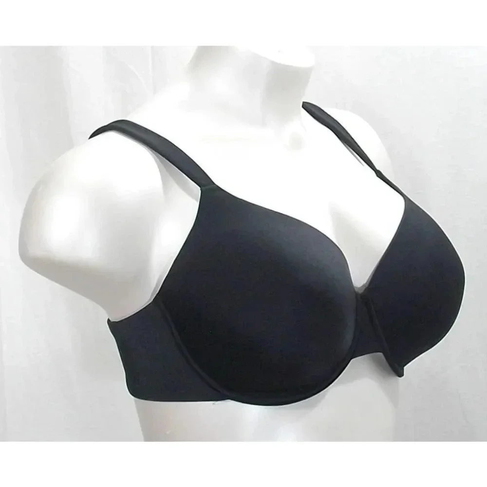 Avenue Body Smooth Satin Contour Molded Cup Underwire Bra‎ 40DD Black Excellent